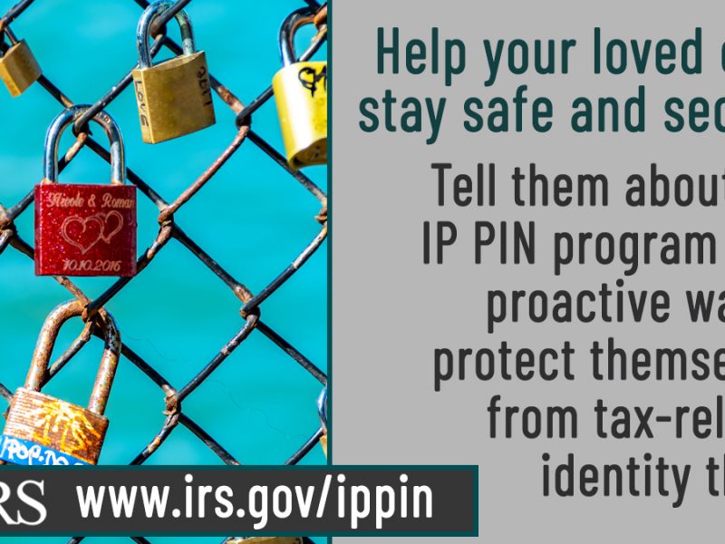 An IP PIN helps you lock your tax account from