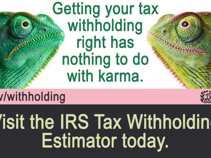 An annual Paycheck Checkup with the #IRS Tax Withholding Estimator