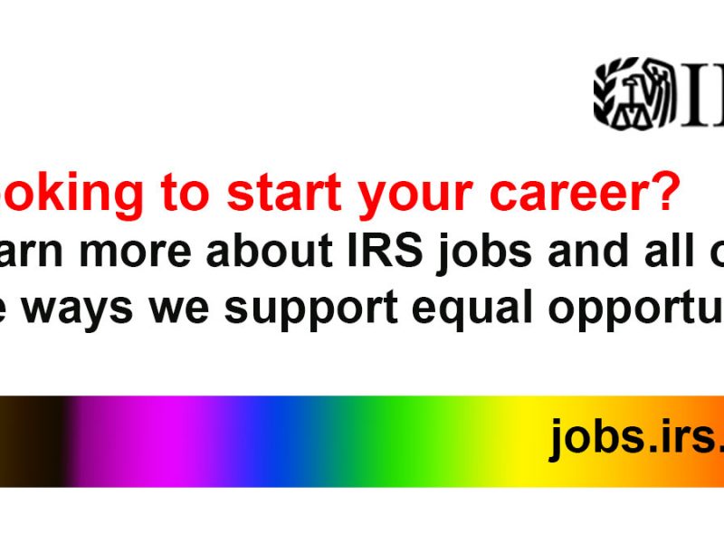 Did you know #IRS is hiring? Follow @RecruitmentIRS this #PrideMonth