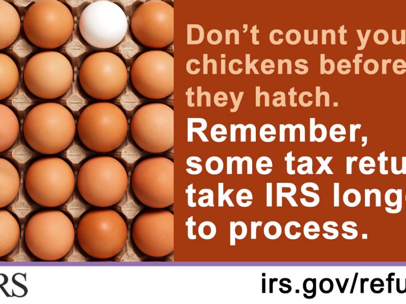 Even though the #IRS issues most refunds in less than