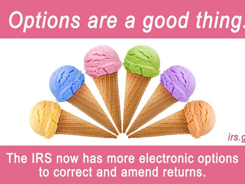 #IRS: More forms can now be amended electronically, including Form