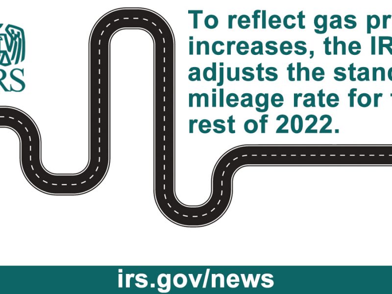 #IRS announces that for the final 6 months of 2022,