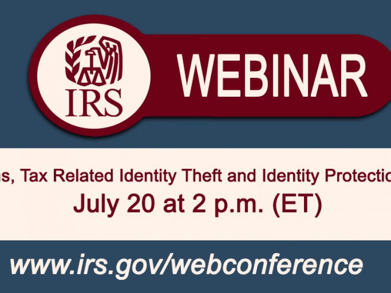 #IRS is offering a webinar called ‘Scams, Tax Related Identity