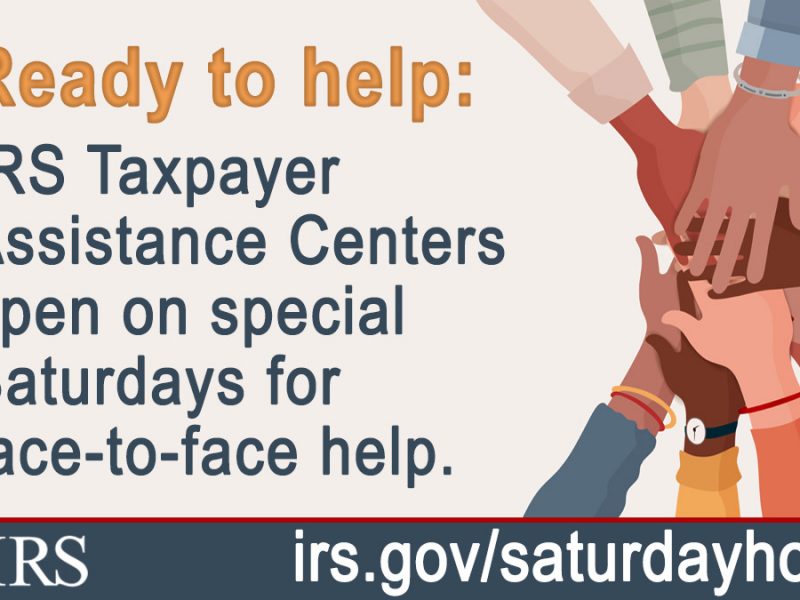 #IRS will hold special Saturday hours at many Taxpayer Assistance