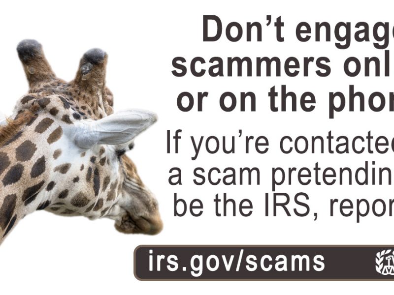 If you get a scam email impersonating #IRS, do not