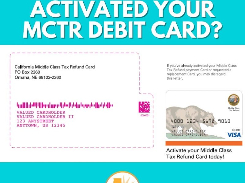 If you received a MCTR debit card but have not