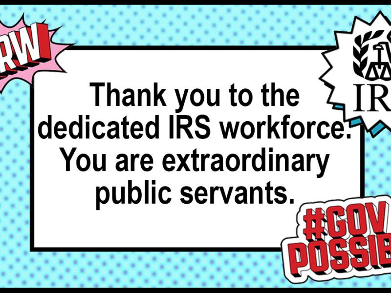 #PSRW: #IRS employees have powered through unprecedented challenges with amazing...