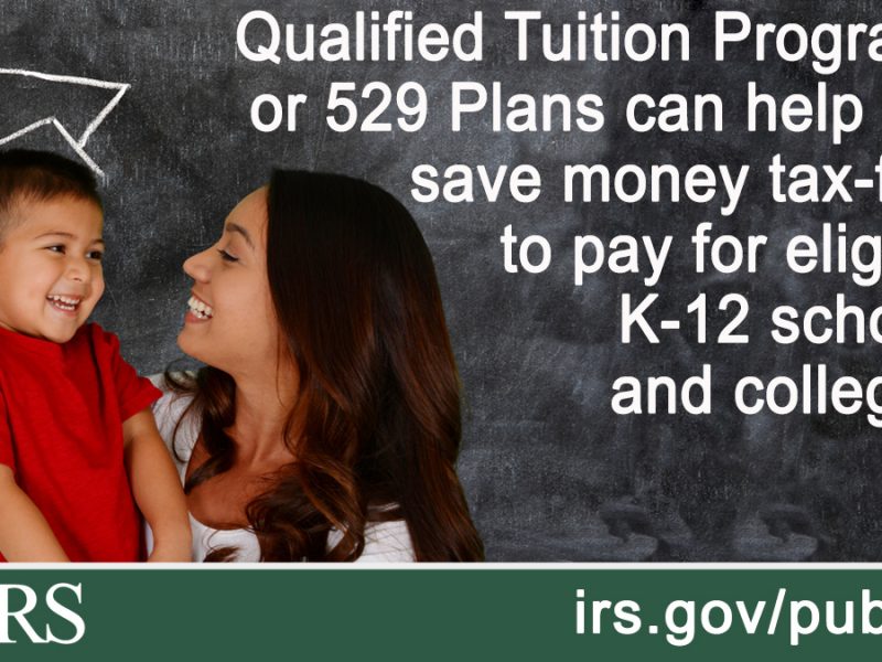 Qualified Tuition Programs or 529 Plans can cover college costs