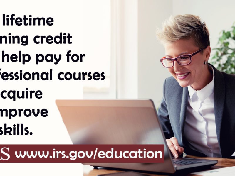 Tax credits can help offset the cost of higher education.