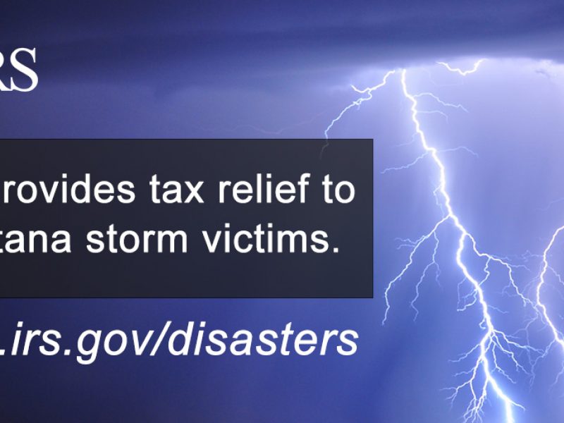 Tax relief is now available to victims of severe storms