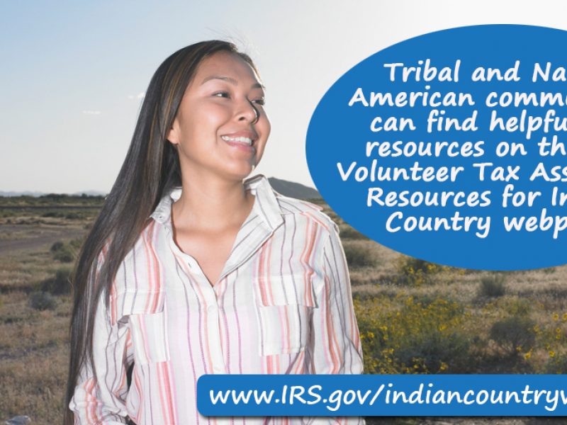 Tax resources for tribal and Native American communities can be