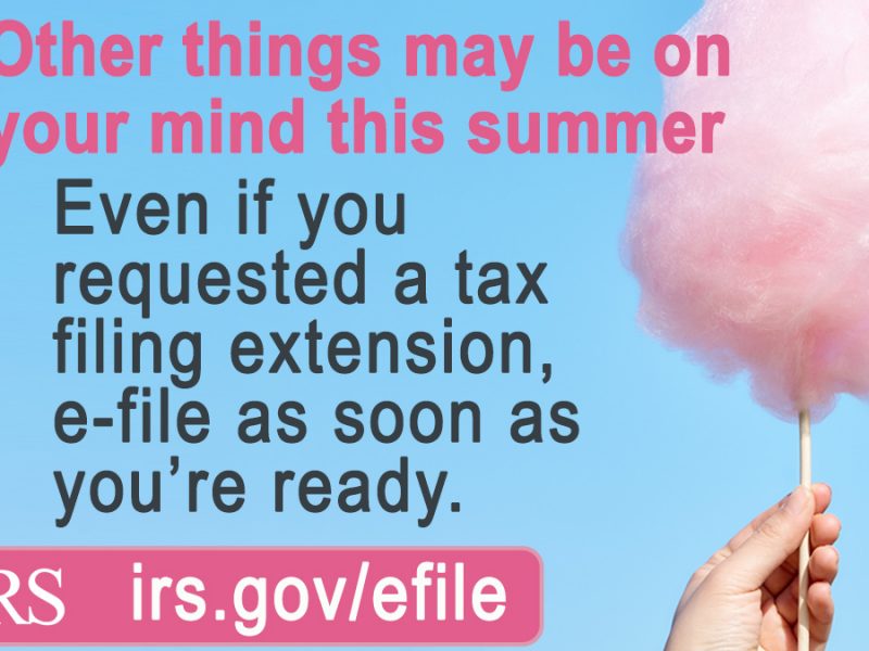 Taxpayers who requested an extension have until Oct. 17 of