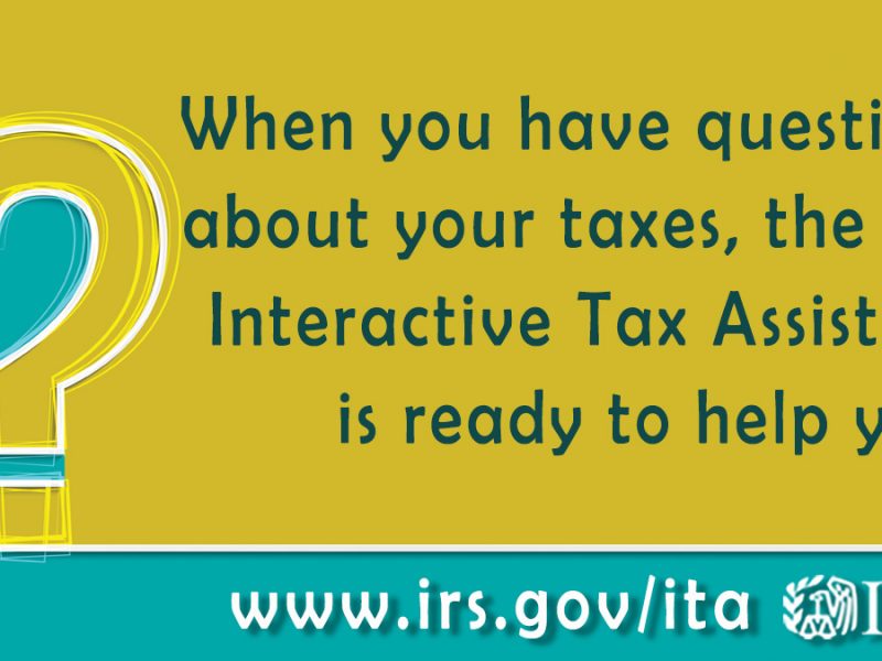 The #IRS Interactive Tax Assistant lets you check if a