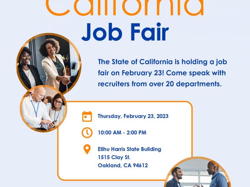 The State of California is holding a job fair this